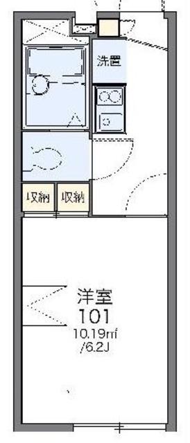 レオパレスクレール東葛西(1K/1階)の間取り写真