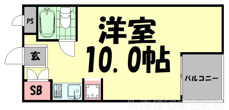 シャンソニエパレス(ワンルーム/1階)の間取り写真