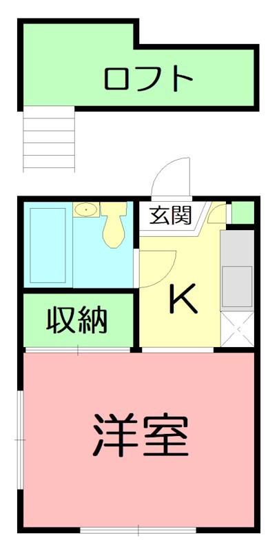 スターハイム(ワンルーム/1階)の間取り写真