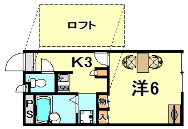 レオパレスヒルデナーハイム(1K/1階)の間取り写真