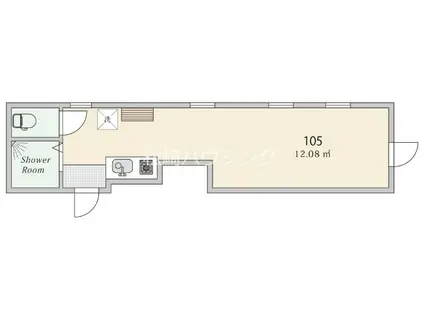 フルール新宿・淀橋(ワンルーム/1階)の間取り写真