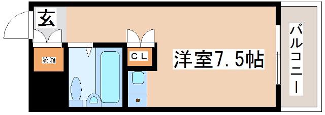リアライズ今寺(ワンルーム/4階)の間取り写真
