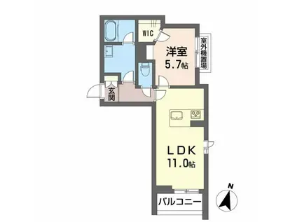 リベラピエナ(1LDK/3階)の間取り写真