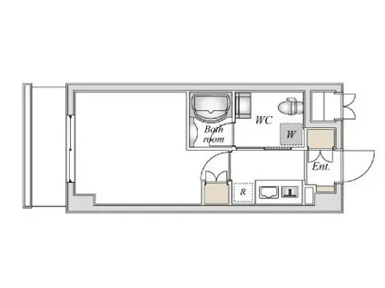 エスティメゾン登戸(1K/3階)の間取り写真