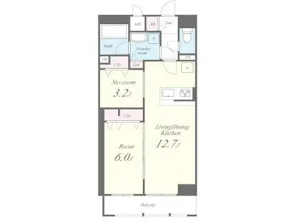 JPT RESIDENCE(1SLDK/12階)の間取り写真