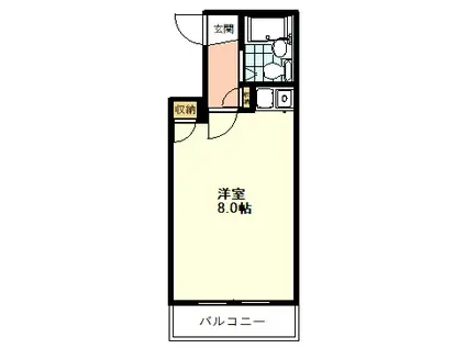 セントヒルズ・国立(ワンルーム/3階)の間取り写真