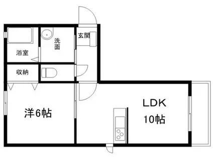 シャーメゾンリーリエ E(1LDK/1階)の間取り写真