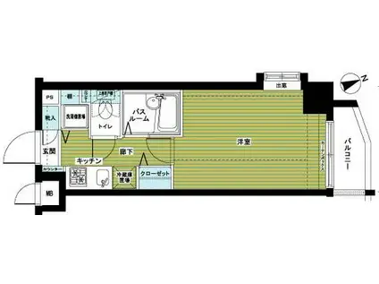 トーシンフェニックス吉祥寺クアトロ(1K/7階)の間取り写真