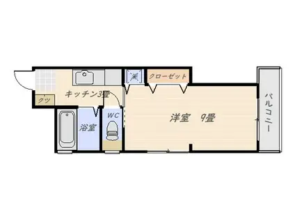 宮田ビル(1K/3階)の間取り写真