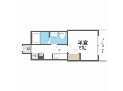 SERENITE北浜(1K/4階)の間取り写真