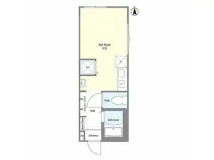 LE PARADISE 中原(ワンルーム/2階)の間取り写真