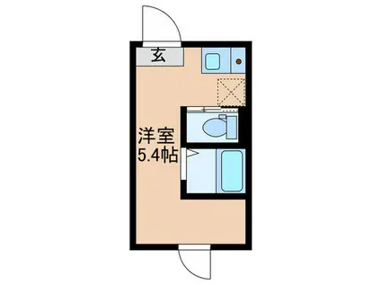 アンダーズ レジデンス北新宿(ワンルーム/3階)の間取り写真