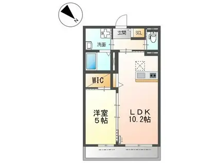 SUITE TERRACE RELIER スウィートテラス ルリエ(1LDK/3階)の間取り写真