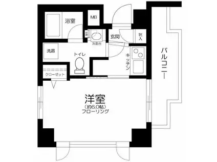 AZALEAHOUSE野方(1K/2階)の間取り写真