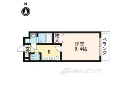 アネシス高見(1K/2階)の間取り写真