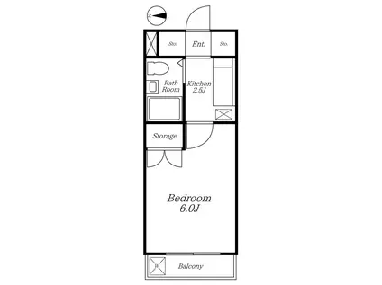 レオパ-ド西川口(1K/3階)の間取り写真