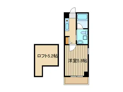 カーサ国土石神井公園(1K/3階)の間取り写真