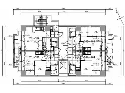 KATAYAMABLDG22(1LDK/8階)の間取り写真
