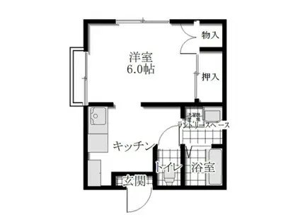 コンフォート赤羽(1K/1階)の間取り写真
