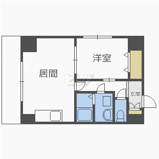 スターパレス(1LDK/5階)の間取り写真