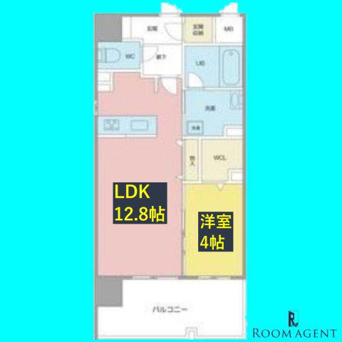高畑T-2マンション(1LDK/3階)の間取り写真