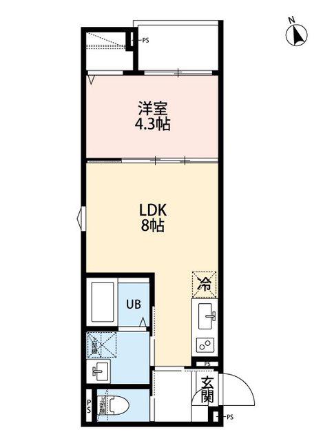 ROBOT HOME 柴又(1LDK/2階)の間取り写真