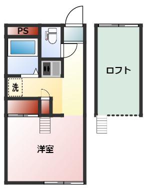 HINOKI‐桧‐(1K/1階)の間取り写真