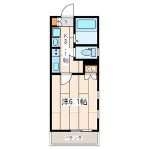 GLメゾン横浜(1K/1階)の間取り写真