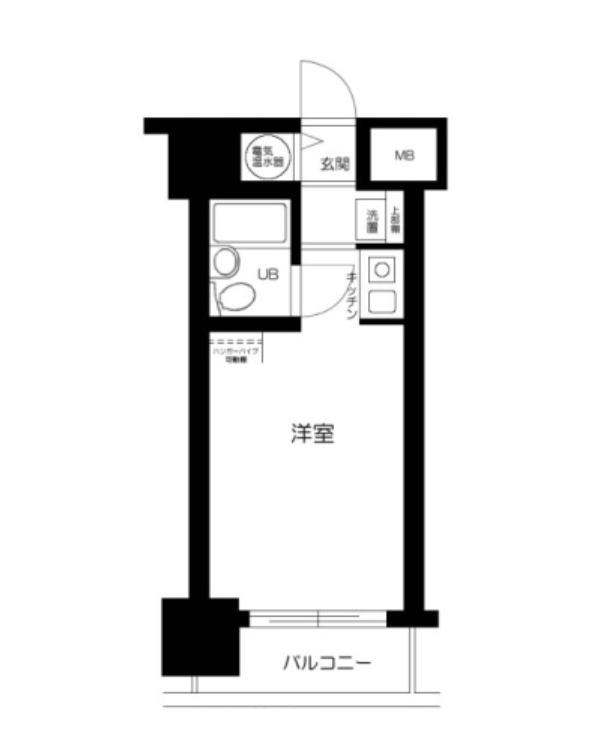 ハイネス要町(ワンルーム/4階)の間取り写真
