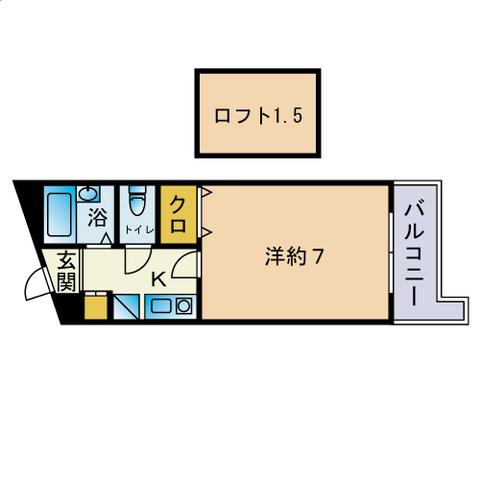 アドヴァンス91(1K/3階)の間取り写真