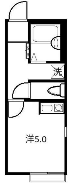 TY七里(ワンルーム/2階)の間取り写真
