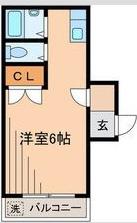 コーポチドリ(ワンルーム/3階)の間取り写真