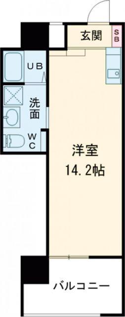 ZEE HAVEN(ワンルーム/7階)の間取り写真