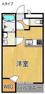 レオパレスおのさと(1K/2階)の間取り写真