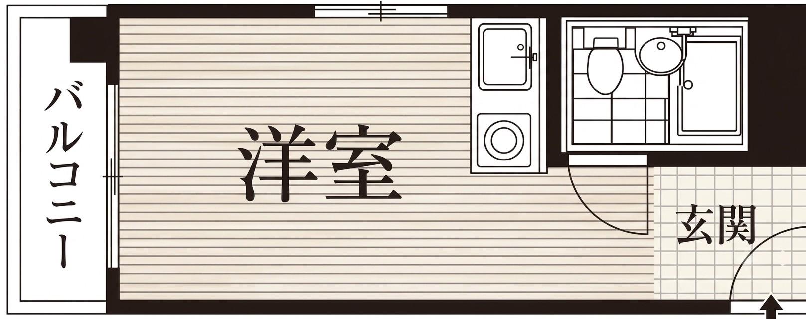 グレイス北上野(ワンルーム/9階)の間取り写真