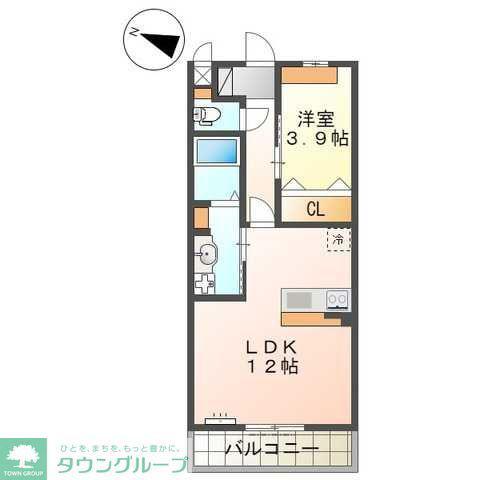 FLORENTINE FLOAT(1LDK/4階)の間取り写真