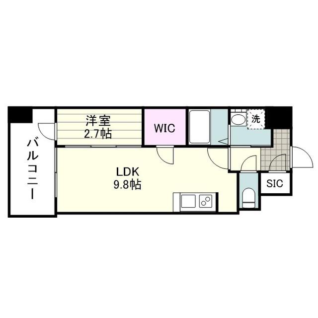 SーRESIDENCE 小川町(1LDK/2階)の間取り写真