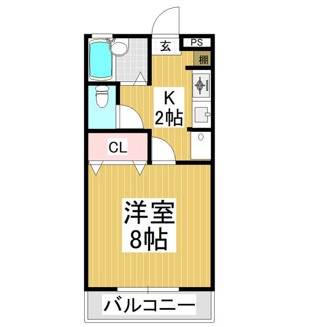 ATLAS AQUA(1K/4階)の間取り写真