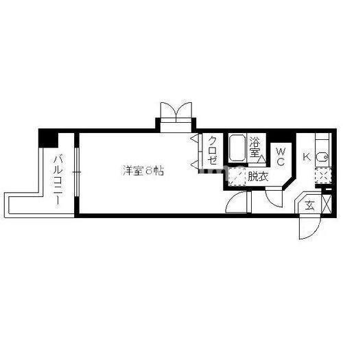 フェアリー高砂(1K/5階)の間取り写真