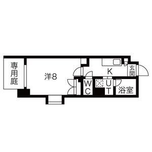シティライフ望が丘(1K/1階)の間取り写真