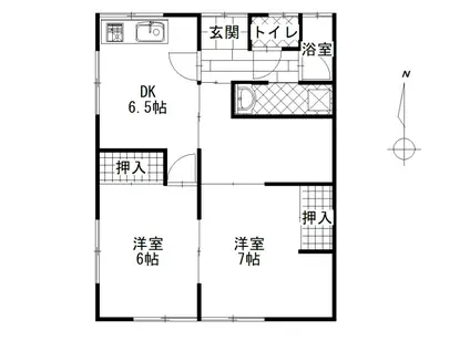メゾン高島西(2SDK/2階)の間取り写真