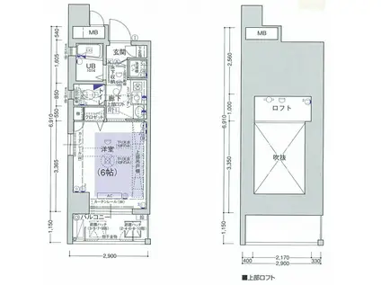 エステムコート新大阪IIIステーションプラザ(1K/8階)の間取り写真