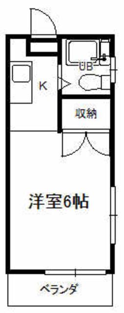 田所コーポ(1K/3階)の間取り写真