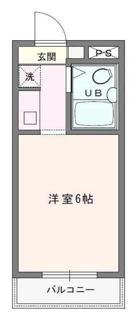 サンスュプリームI(ワンルーム/2階)の間取り写真