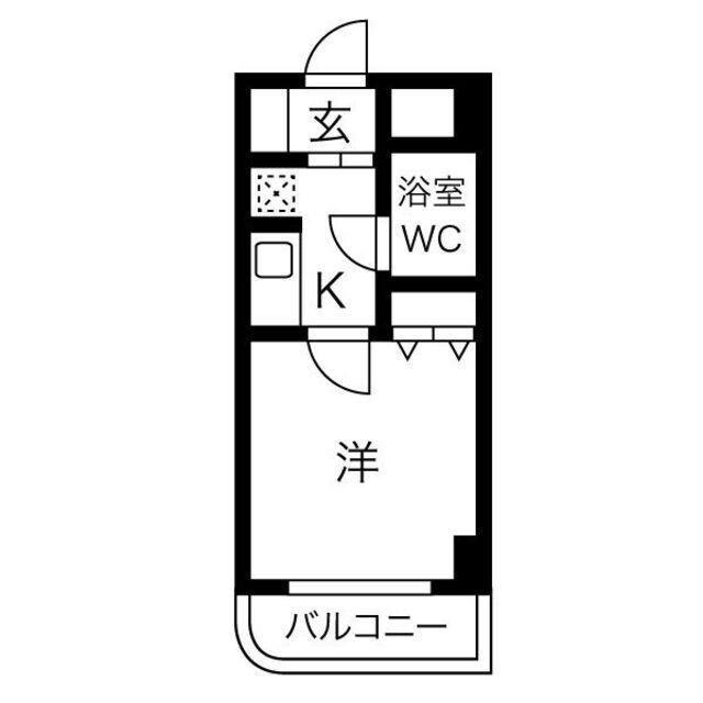 ブリッヂガーデンNAGONO(1K/5階)の間取り写真
