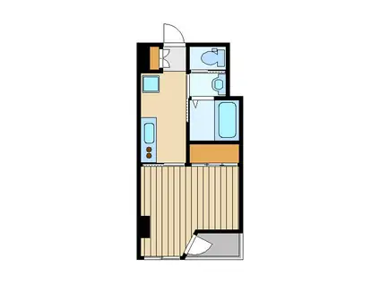 プレミアムバリュー大泉学園(1K/2階)の間取り写真