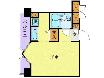 メゾン・ド・リッシュ(ワンルーム/2階)の間取り写真
