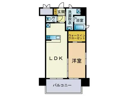 キャトルセゾン中井(1LDK/8階)の間取り写真