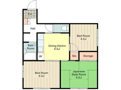 メゾン・ゆうしん(3DK/2階)の間取り写真