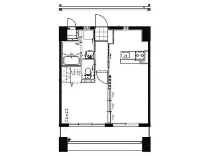 トライベッカ神宮(1LDK/3階)の間取り写真